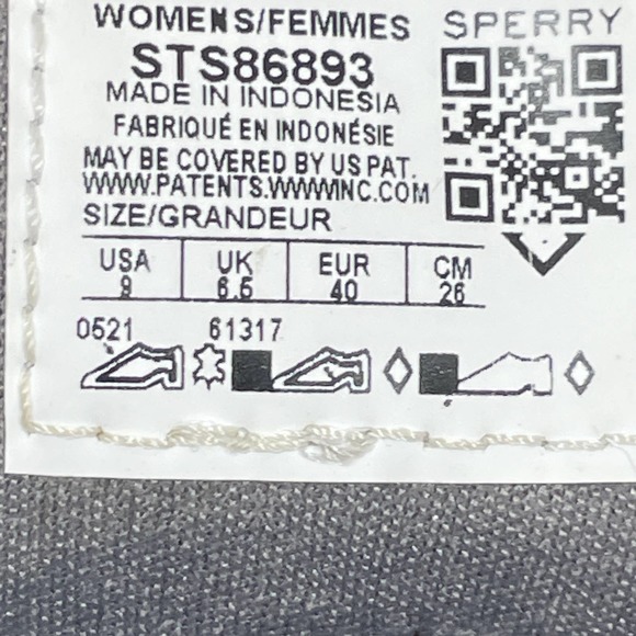 Sperry Gray Leather 360° Lace Stitches Lightweight Coastfish Boat Shoe Womens 9 - Picture 6 of 6